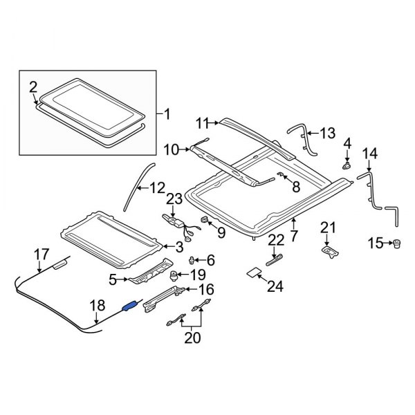 Sunroof Cable