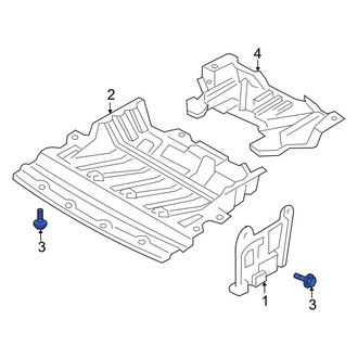 Infiniti OE - Radiator Support Splash Shield Clip