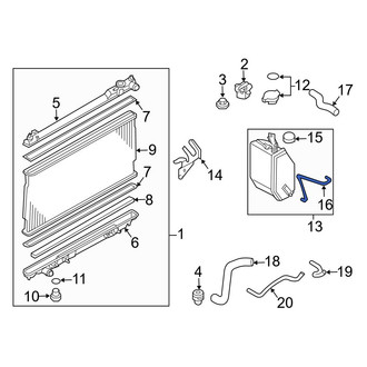 Infiniti OE - Engine Coolant Reservoir Hose