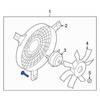 Infiniti OE - Front A/C Condenser Fan Assembly