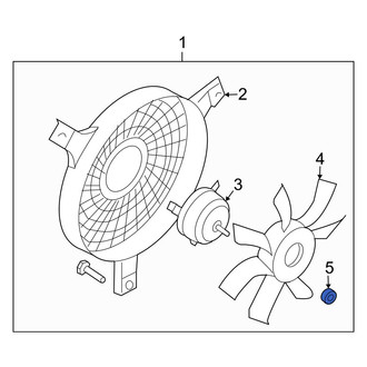Infiniti OE - Engine Cooling Fan Blade Nut