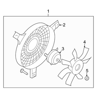 Infiniti OE - Air Conditioner & Heater - Condenser Fan (Sedan)