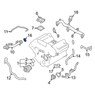Infiniti OE - Engine Coolant Pipe O-Ring