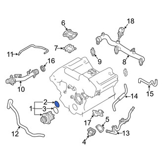 Infiniti OE - Rear Engine Water Pump O-Ring