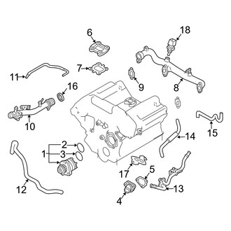 Infiniti OE - Cooling - Water Pump (Sedan)
