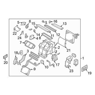 Infiniti OE - Air Conditioner & Heater - Heater Components (Sedan)