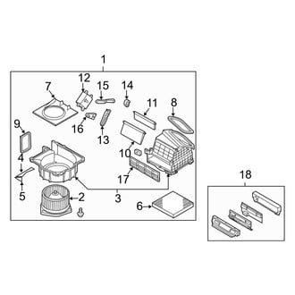 Infiniti OE - Air Conditioner & Heater - Blower Motor & Fan (Sedan)