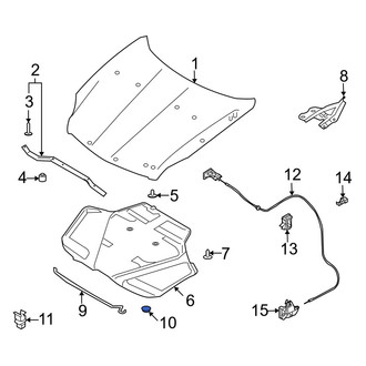 Infiniti OE - Hood Prop Rod Grommet