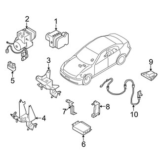 Infiniti OE - Electrical - ABS Components (Base Sedan)