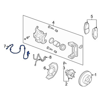 Infiniti OE - Front Left ABS Wheel Speed Sensor