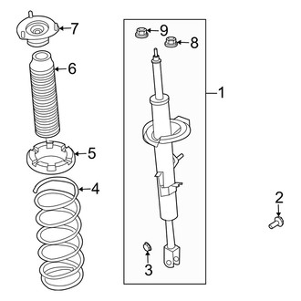 Infiniti OE - Front Suspension - Struts & Components (Sedan RWD)