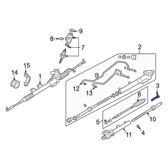 Infiniti OE - Left Outer Steering Tie Rod End
