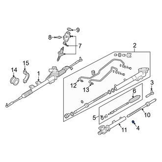 Infiniti OE - Steering Tie Rod Nut