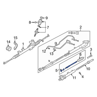 Infiniti OE - Left Outer Steering Tie Rod End