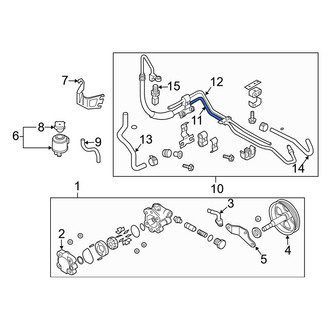 Infiniti OE - Power Steering Pressure Hose