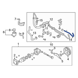 Infiniti OE - Power Steering Return Hose