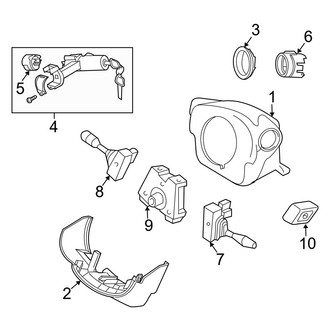 Infiniti OE - Steering Column - Shroud, Switches & Levers (Base Sedan)