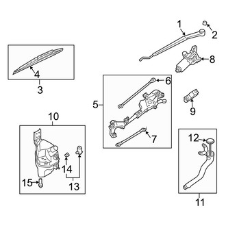 Infiniti OE - Windshield - Wiper & Washer Components (Base Sedan)