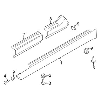 Infiniti OE - Pillars, Rocker & Floor - Exterior Trim (Sedan)