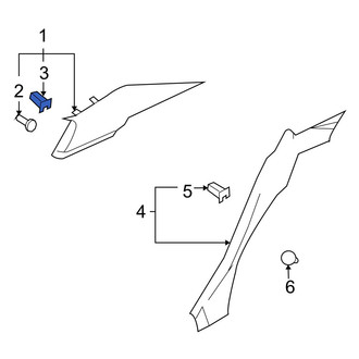Infiniti OE - Upper Quarter Panel Trim Panel Clip