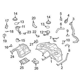 Infiniti OE - Fuel System Components (Sedan)