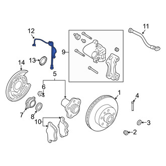 Infiniti OE - Rear ABS Wheel Speed Sensor
