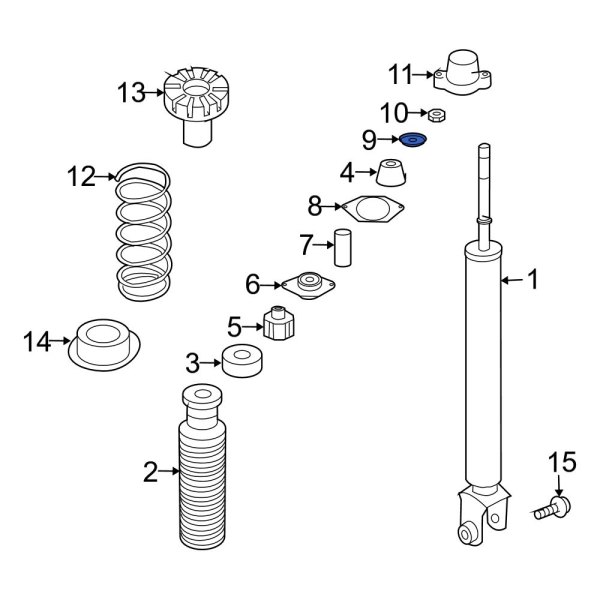 Suspension Shock Absorber Mount Washer