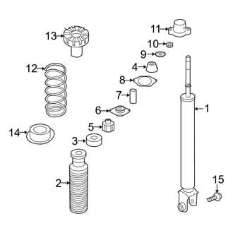 Infiniti OE - Rear Suspension - Shocks & Components (Sedan)
