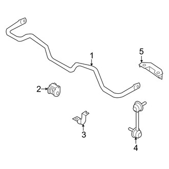 Infiniti OE - Rear Suspension - Stabilizer Bar & Components (Base Sedan)