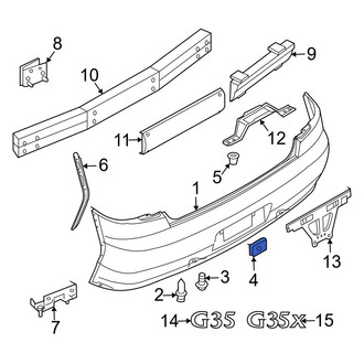 Infiniti OE - License Plate Bracket Nut