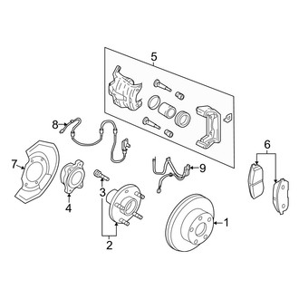 Infiniti OE - Front Suspension - Brake Components (X)