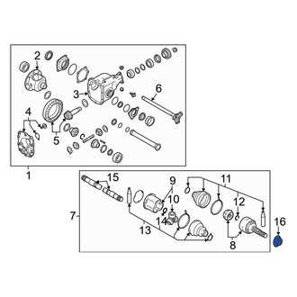 Infiniti OE - Front CV Joint Nut