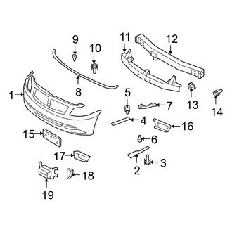 Infiniti OE - Front Bumper & Grille - Bumper & Components