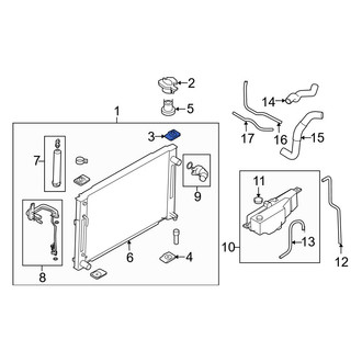 Infiniti OE - Upper Left Radiator Mount Bracket