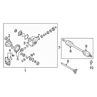 Infiniti OE - Front Suspension - Carrier & Front Axles (X)