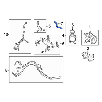 Infiniti OE - Power Steering Return Hose