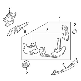 Infiniti OE - Steering Column - Shroud, Switches & Levers (Sedan)