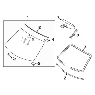 Infiniti OE - Windshield - Glass