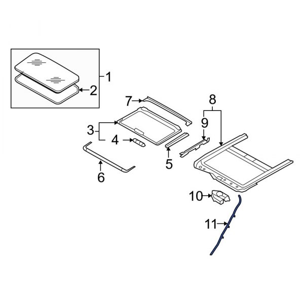 Sunroof Drain Hose