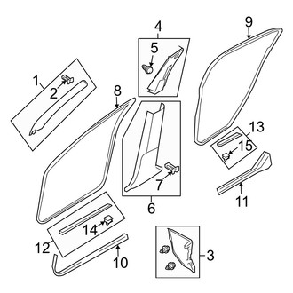 Infiniti OE - Pillars, Rocker & Floor - Interior Trim