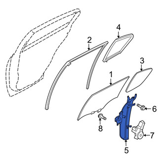 Infiniti OE - Rear Right Window Regulator