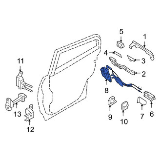 Infiniti OE - Rear Left Door Latch Assembly
