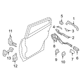 Infiniti OE - Rear Door - Lock & Hardware
