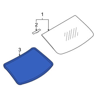 Infiniti OE - Rear Back Glass Seal