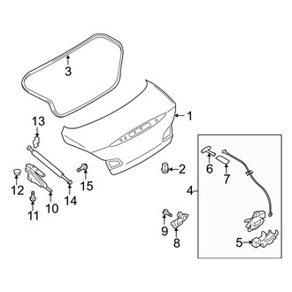 Infiniti OE - Trunk Lid - Lid & Components
