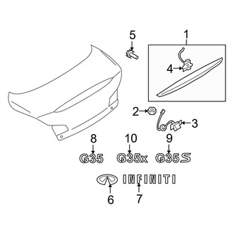 Infiniti OE - Trunk Lid - Exterior Trim
