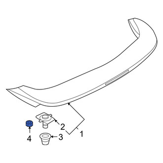 Infiniti OE - Rear Spoiler Nut