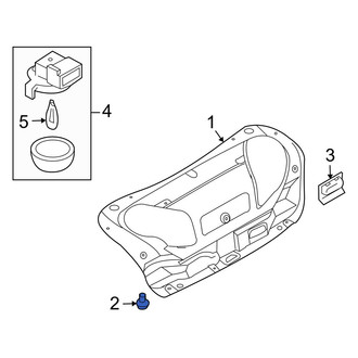 Infiniti OE - Deck Lid Trim Clip