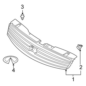 Infiniti OE - Grille & Components (Coupe)