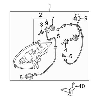 Infiniti OE - Front Lamps - Headlamp Components (Coupe)
